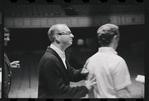 Bert Convy, Harold Prince and unidentified in rehearsal for the stage production Cabaret