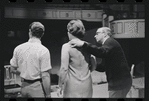 Peg Murray, Harold Prince and unidentified [left] in rehearsal for the stage production Cabaret