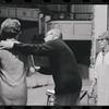 Peg Murray, Harold Prince and Lotte Lenya in rehearsal for the stage production Cabaret