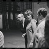 Harold Prince, Peg Murray and unidentified [right] in rehearsal for the stage porduction Cabaret