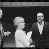 Bert Convy, Lotte Lenya and Harold Prince in rehearsal for the stage production Cabaret