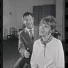 Jack Gilford and Lotte Lenya in rehearsal for the stage production Cabaret