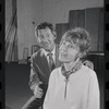 Jack Gilford and Lotte Lenya in rehearsal for the stage production Cabaret