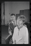 Jack Gilford and Lotte Lenya in rehearsal for the stage production Cabaret