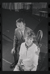 Jack Gilford and Lotte Lenya in rehearsal for the stage production Cabaret