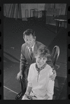 Jack Gilford and Lotte Lenya in rehearsal for the stage production Cabaret