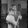 Lotte Lenya and Jack Gilford in rehearsal for the stage porduction Cabaret