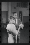 Lotte Lenya and Jack Gilford in rehearsal for the stage production Cabaret