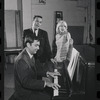 John Kander, Fred Ebb and Jill Haworth in rehearsal for the stage production Cabaret