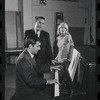 John Kander, Fred Ebb and Jill Haworth in rehearsal for the stage production Cabaret