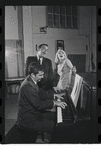 John Kander, Fred Ebb and Jill Haworth in rehearsal for the stage production Cabaret