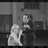 Jill Haworth and Joel Grey in rehearsal for the stage production Cabaret
