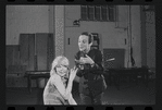 Jill Haworth and Joel Grey in rehearsal for the stage production Cabaret