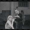 Jill Haworth and Joel Grey in rehearsal for the stage production Cabaret
