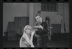 Jill Haworth and Joel Grey in rehearsal for the stage production Cabaret