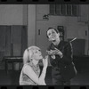 Jill Haworth and Joel Grey in rehearsal for the stage production Cabaret