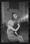 Jill Haworth and Joel Grey in rehearsal for the stage production Cabaret