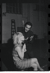 Jill Haworth and Joel Grey in rehearsal for the stage production Cabaret