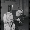Jill Haworth and Joel Grey in rehearsal for the stage production Cabaret