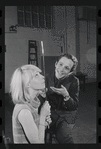 Jill Haworth and Joel Grey in rehearsal for the stage production Cabaret