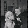 Jill Haworth and Joel Grey in rehearsal for the stage production Cabaret