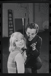 Jill Haworth and Joel Grey in rehearsal for the stage production Cabaret