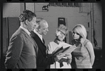 Jack Gilford, Harold Prince, Lotte Lenya and Jill Haworth in rehearsal for the stage production Cabaret