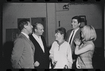 Jack Gilford, Harold Prince, Lotte Lenya, Bert Convy and Jill Haworth in rehearsal for the stage production Cabaret