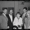 Jack Gilford, Harold Prince, Lotte Lenya, Bert Convy and Jill Haworth in rehearsal for the stage production Cabaret