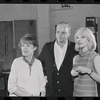 Lotte Lenya, Harold Prince and Jill Haworth in rehearsal for the stage production Cabaret