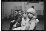 Bert Convy, Jack Gilford, Lotte Lenya and Jill Haworth in rehearsal for the stage production Cabaret