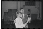 Lotte Lenya and Jack Gilford in rehearsal for the stage production Cabaret