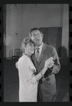 Lotte Lenya and Jack Gilford in rehearsal for the stage production Cabaret