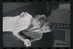 Lotte Lenya and Jack Gilford in rehearsal for the stage production Cabaret