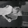 Lotte Lenya and Jack Gilford in rehearsal for the stage production Cabaret