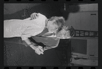 Lotte Lenya and Jack Gilford in rehearsal for the stage production Cabaret