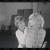Lotte Lenya and Jill Haworth in rehearsal for the stage production Cabaret