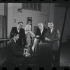 John Kander, Fred Ebb, Jill Haworth, Harold Prince and unidentified in rehearsal for the stage production Cabaret