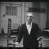 Harold Prince and Bert Convy in rehearsal for the stage production Cabaret