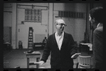Harold Prince and Bert Convy in rehearsal for the stage production Cabaret