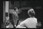 Peg Murray, Bert Convy and Lotte Lenya in rehearsal for the stage production Cabaret