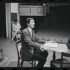 Peg Murray and Bert Convy in rehearsal for the stage production Cabaret