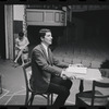 Peg Murray and Bert Convy in rehearsal for the stage production Cabaret