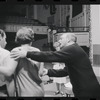Peg Murray, Lotte Lenya, Harold Prince and unidentified [left] in rehearsal for the stage production Cabaret