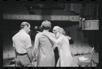 Peg Murray, Lotte Lenya, Harold Prince and unidentified [left] in rehearsal for the stage production Cabaret