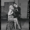 Jill Haworth and Joel Grey in rehearsal for the stage production Cabaret
