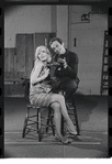 Jill Haworth and Joel Grey in rehearsal for the stage production Cabaret