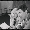 Jill Haworth and Bert Convy in rehearsal for the stage production Cabaret