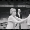 Lotte Lenya, Harold Prince and unidentified in rehearsal for the stage production Cabaret
