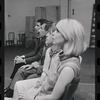 Bert Convy, Jack Gilford, Lotte Lenya and Jill Haworth in rehearsal for the stage production Cabaret